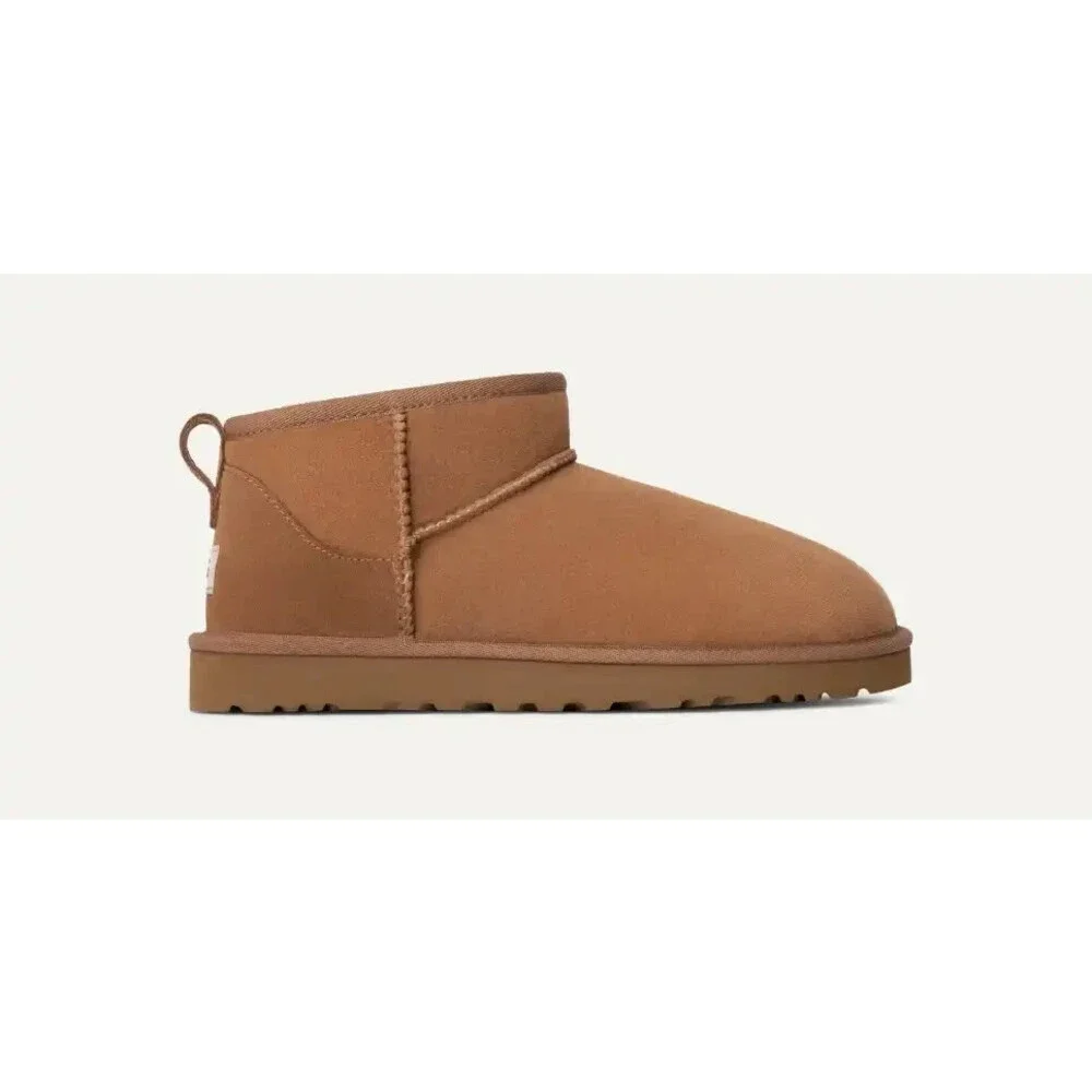 UGG Classic Ultra Mini 1137391-CHE Men's US 13 Brown Sheepskin Ankle Boot FL3964 - Picture 2 of 10